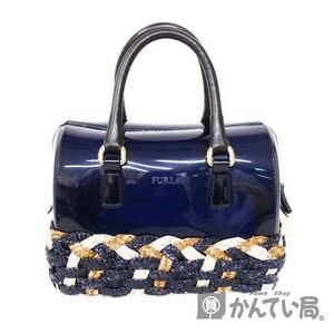 FURLA Candy Bag Boston Navy Blue